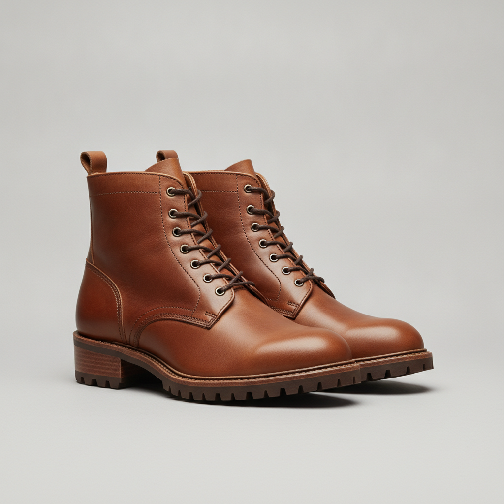 Brown Leather Boots — shoes